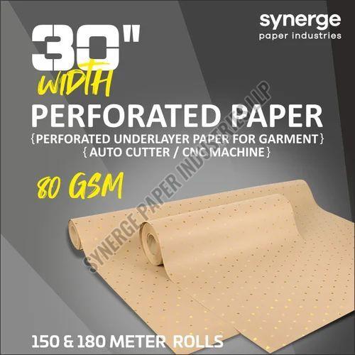 30 Inch CNC Cutter Garment Perforated Paper Roll