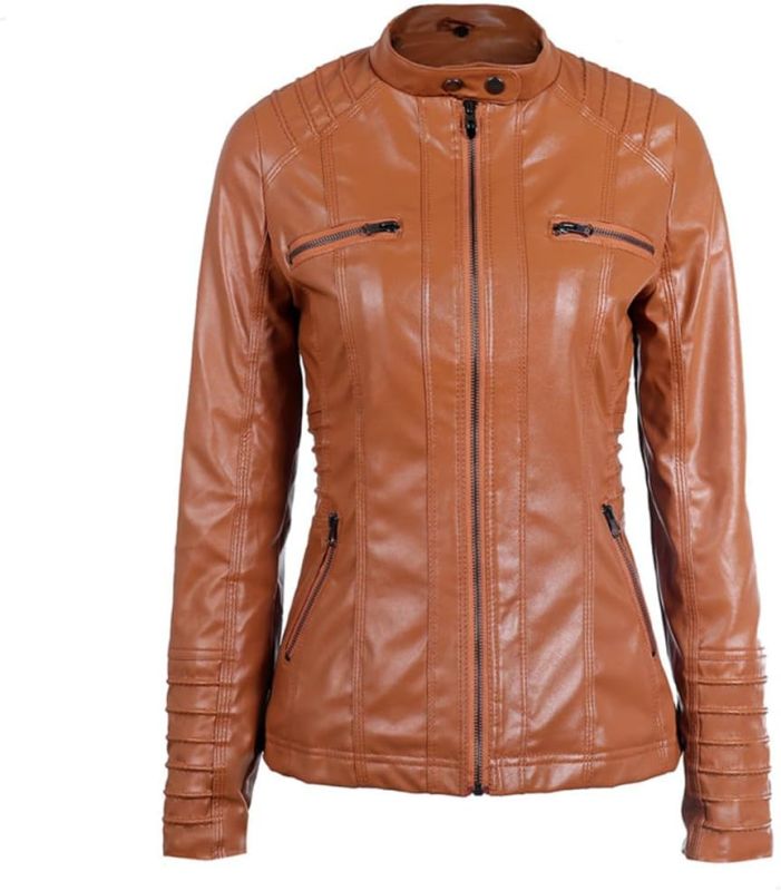 Ladies Casual Leather Jacket