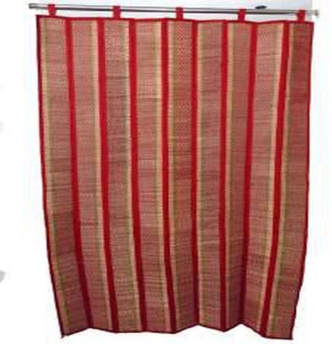 Hand Woven Striped Korai Grass Curtain
