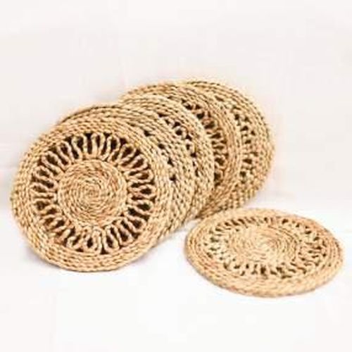 Jute Placemat Set with Looped Border
