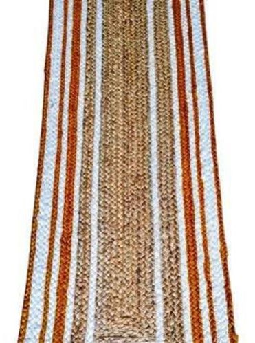Multi Color Striped Jute Runner
