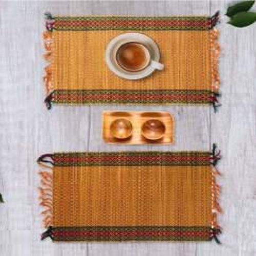 Striped Korai Grass Placemat Set