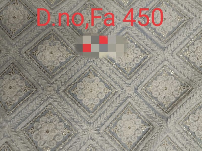 Dn-450 38 Inch Georgette Embroidery Fabric