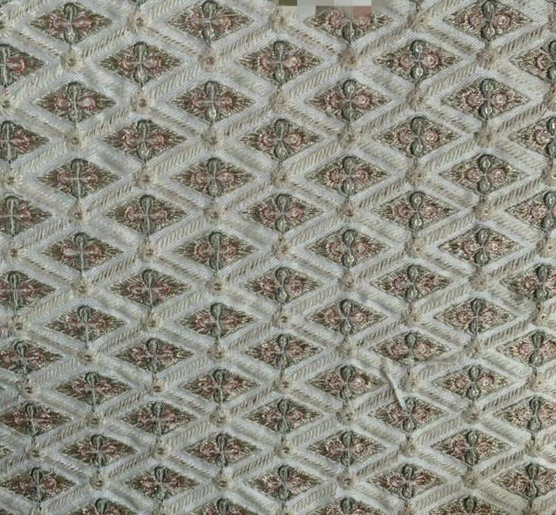 Dn-857 38 Inch Embroidery Malai Zorba Silk Fabric