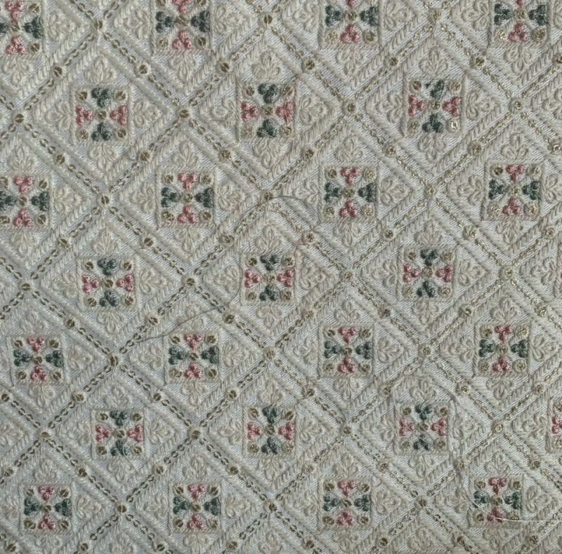 Dn-861 Light Embroidery Malai Zorba Silk Fabric