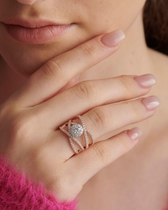 Lab Grown Diamond Round Cut Solitaire Ring