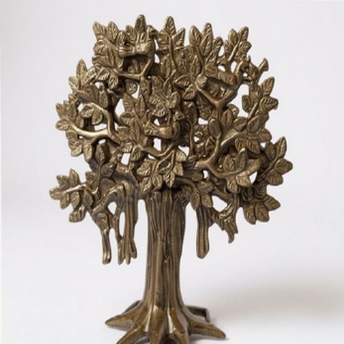 Traditional Brass Tree Sculpture