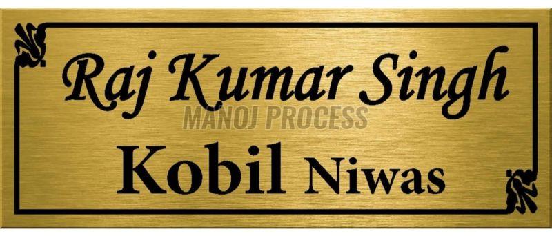 Golden Brass Name Plates