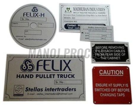 Without Etched Aluminum Name Plates