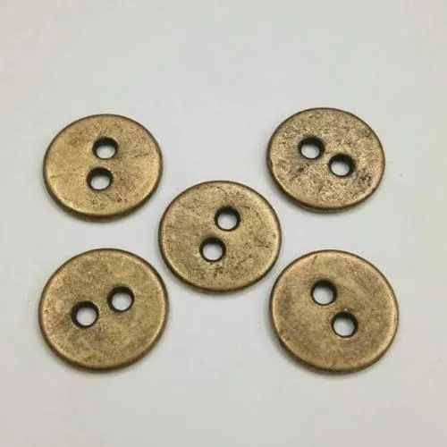 Zinc Alloy Round Garment Button