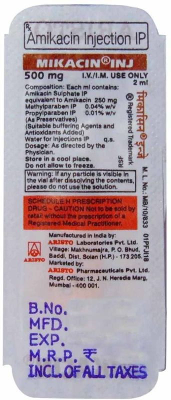 Mikacin 500mg Amikacin Injection