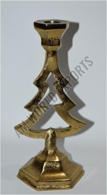 Festive Christmas Tree Taper Candle Holder