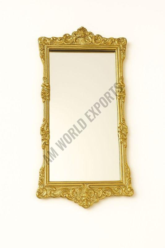 Ornate Golden Rectangular Tray