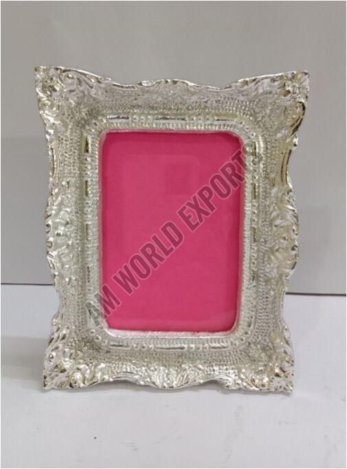 Ornate Silver Plated Rectangular Photo Frame