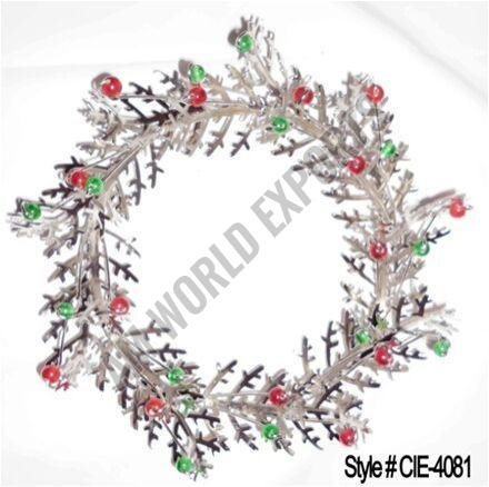 Silver Holly and Berry Wreath
