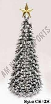 Silver Pleated Christmas Tree