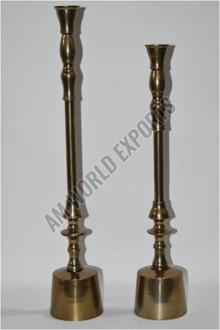 Sleek Modern Taper Candle Holder Set OF 2 Pcs