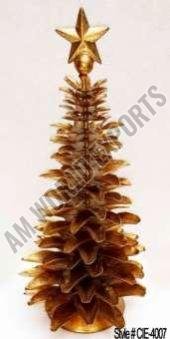 Tiered Gold Metal Christmas Tree
