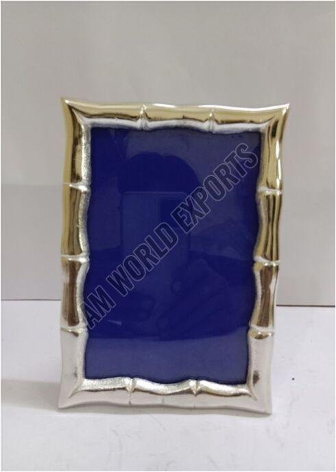 Two Tone Metal Bamboo Style Photo Frame