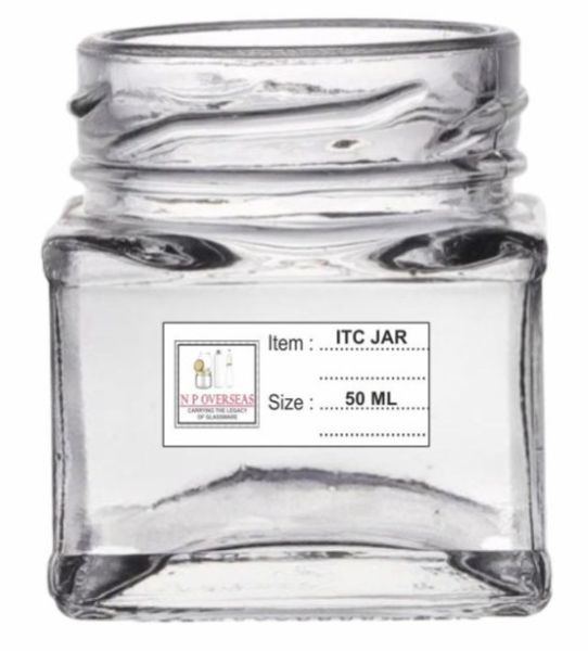 50 Ml Sq ITC Glass Jar