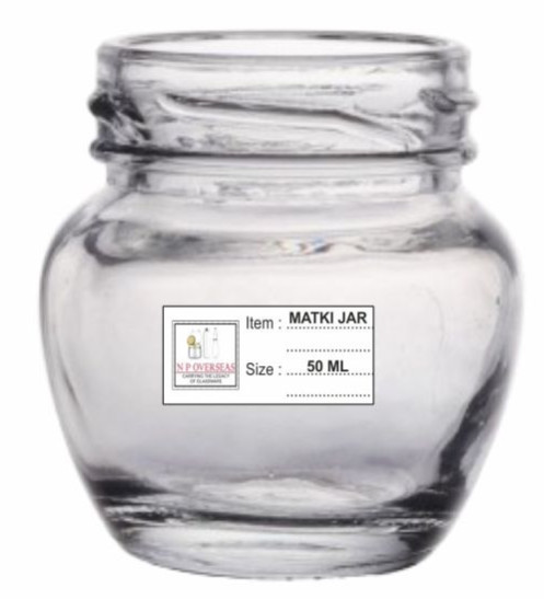 50 Ml Glass Matki Jar