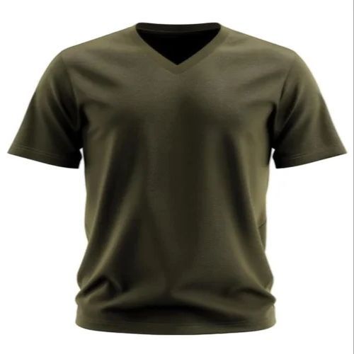 Mens Cotton V Neck T-Shirt