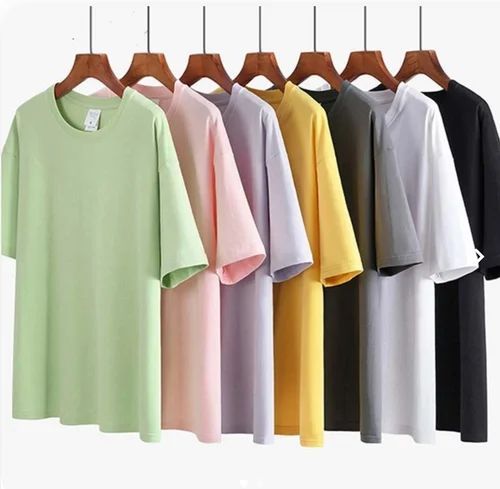 Unisex Cotton Over Sized Drop Shoulder T Shirts