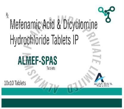 Mefenamic Acid and Dicyclomine Hydrochloride Tablets