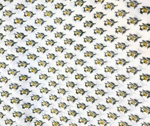 Hand Block Piscean Parade Fabric