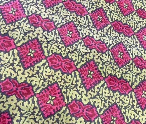 Hand Block Tile Trellis Fabric