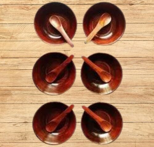 Wooden Classic Snack Bowls Set