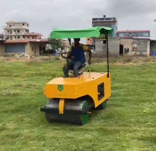 2 Ton Double Drum Cricket Pitch Roller