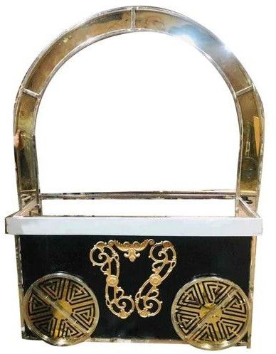 Stainless Steel LED Ice Cream Food Cart