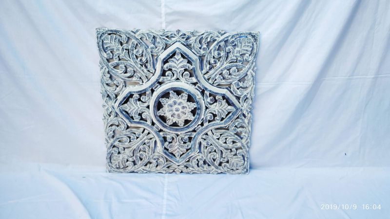 Decorative Wood Interior Styling Raised Floral Panel