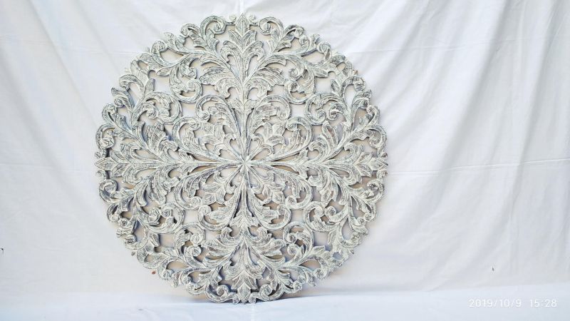Decorative Wood Wall Styling Floral Mandala Panel