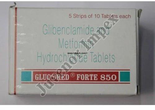 Glucored Forte 850mg Tablet