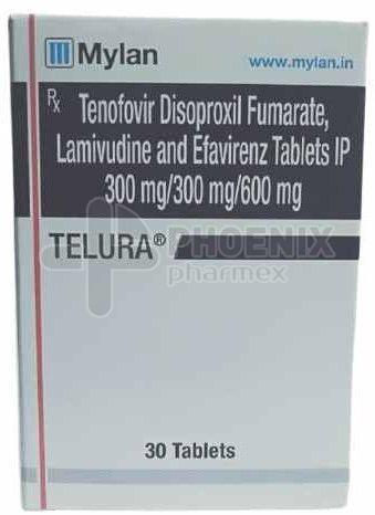 Telura Lamivudine Tenofovir Disoproxil Fumarate Efavirenz Tablet
