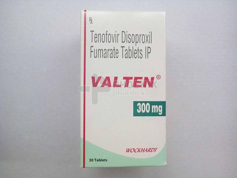 Valten 300mg Tenofovir Disoproxil Fumarate Tablet
