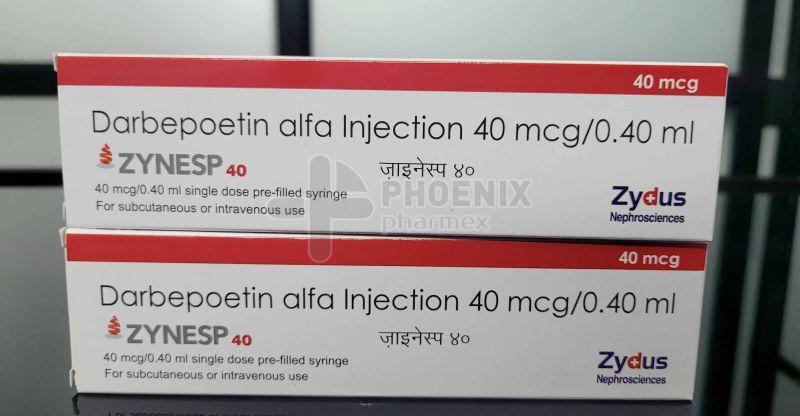 Zynesp 40mcg Darbepoetin ALFA Injection