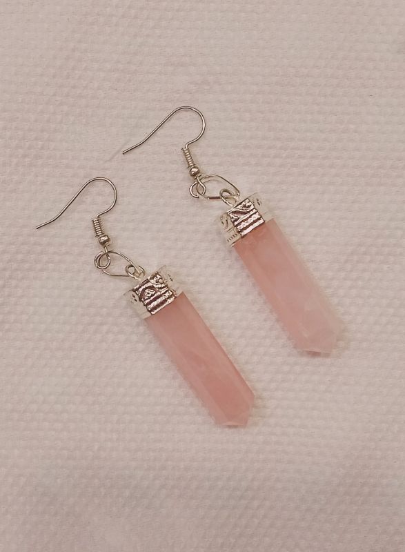 Rose Quartz Earrings