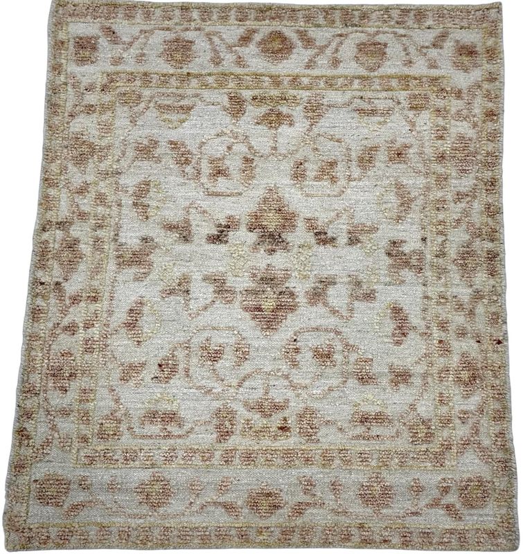 Transitional Beige & Brown Vintage Floral Plush Area Rug
