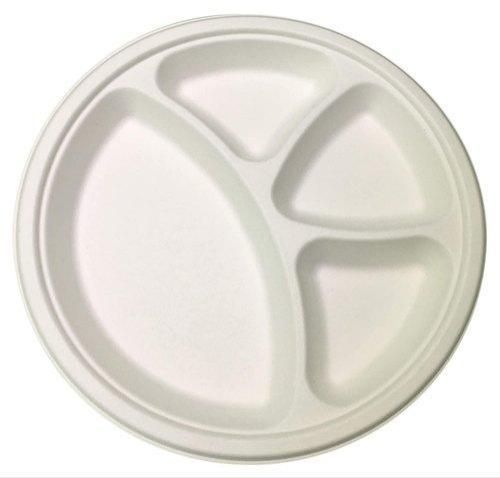 11 Inch 4CP Bagasse Round Plate