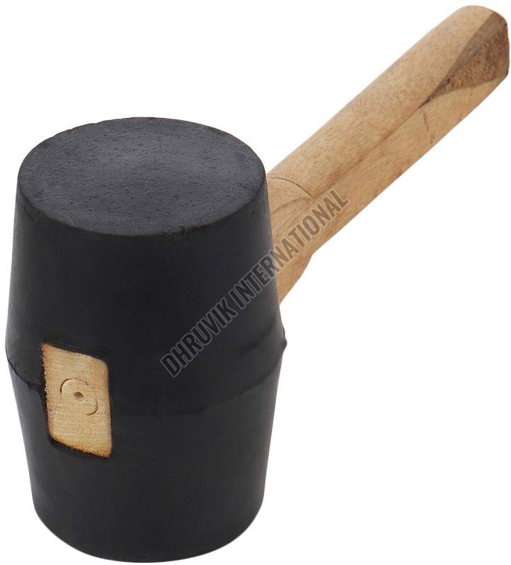 Rubber Hammer With Wooden Handle