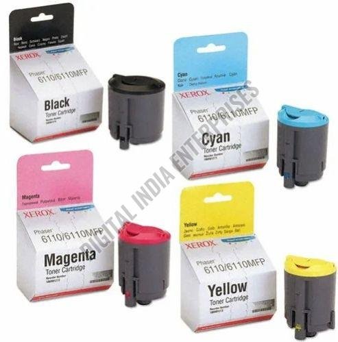 Genuine Xerox Phaser 6110 / 6110MFP CMYK Toner Cartridge Set