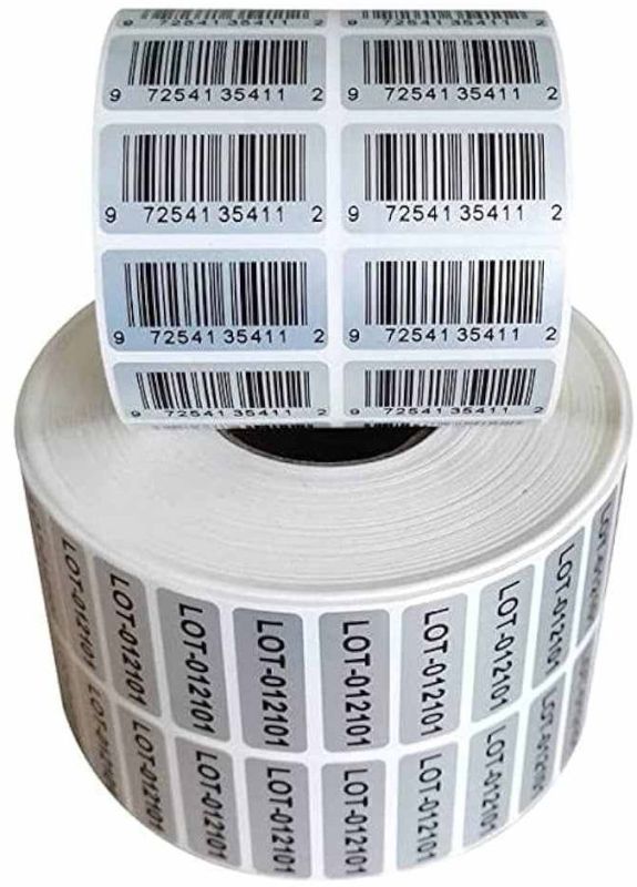 Custom Printed Barcode Sticker Roll