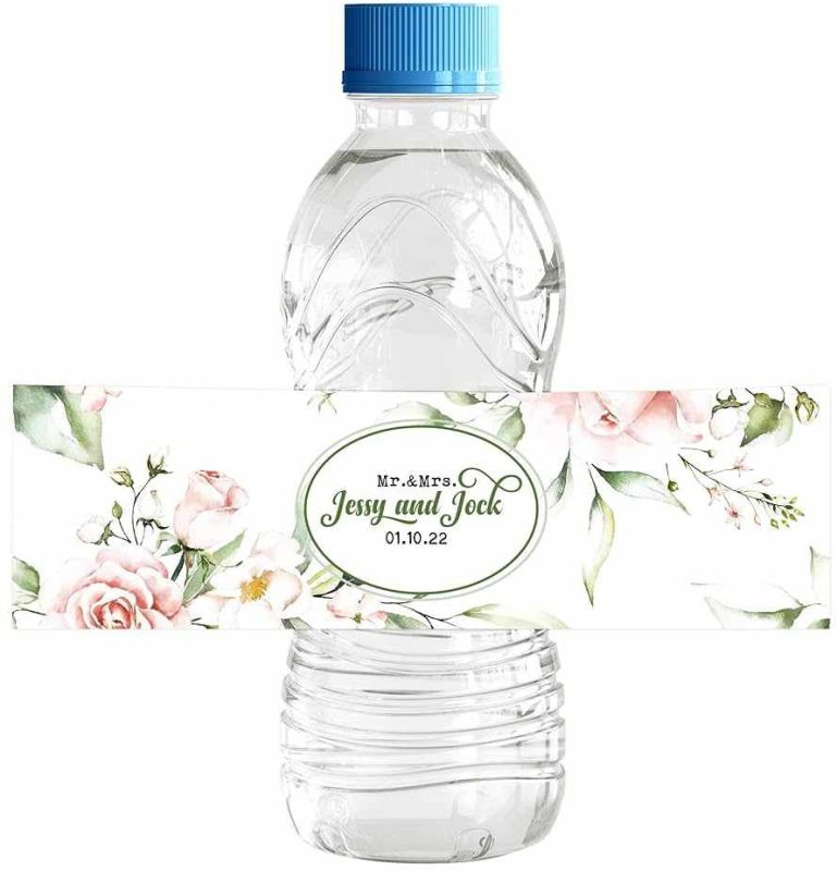 Custom Printed Water Bottle Plastic Label