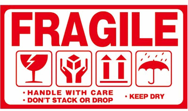 Fragile Handle With Care Label