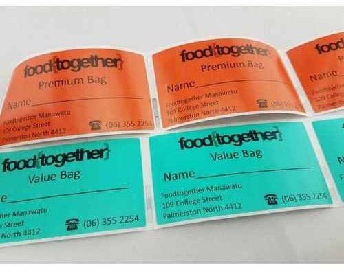 Glossy Finish Paper Bag Label