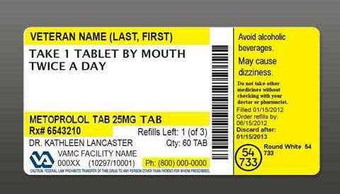 Hospital Pharmacy Medicine Paper Label