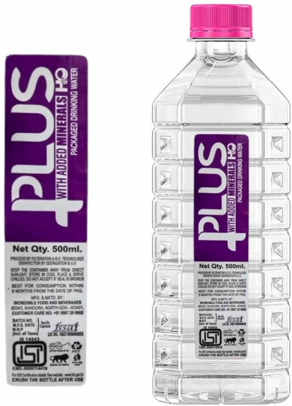 Premium Quality Water Bottle Label